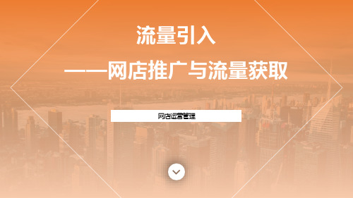 高教社2023网店运营第二版教学课件-4-流量引入—网店推广与流量获取