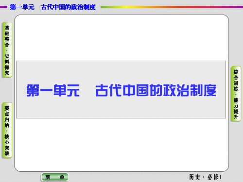 高中历史必修1《古代中国的政治制度第1课 夏、商、西周的政治制度》1600人教PPT课件