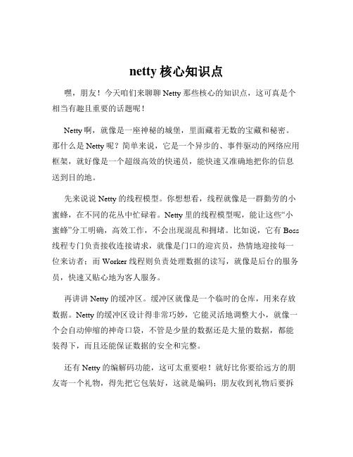 netty核心知识点