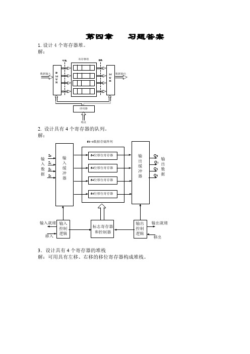 数字逻辑课后答案 第四章