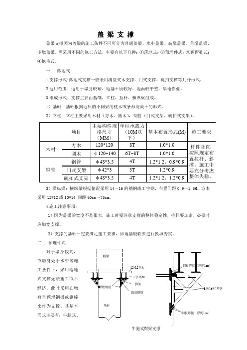 盖梁支撑