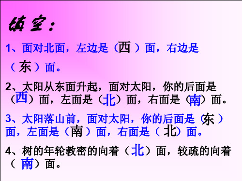 二年级数学认识方向2 优质课件