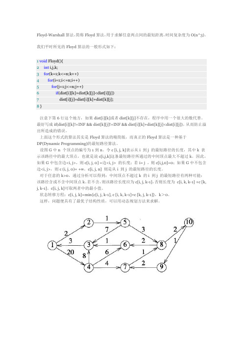 Floyd-Warshall算法详解