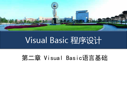 920982-Visual Basic程序设计-第2章VisualBasic语言基础