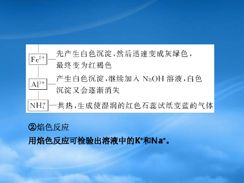 高三化学一轮复习第2章实验探究离子的检验和推断课件鲁科.ppt