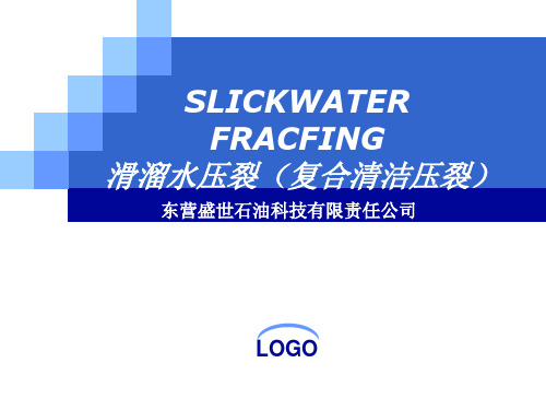 东营盛世石油科技有限公司滑溜水复合清洁压裂液技术简介ppt课件