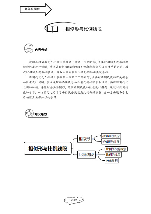 沪教版九年级数学上册同步精品讲义