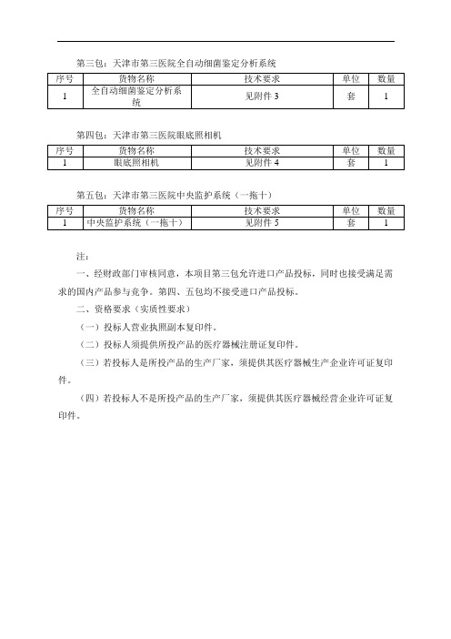 第三包天津市第三医院全自动细菌鉴定分析系统