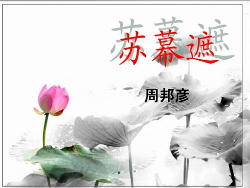 《苏幕遮》(周邦彦)ppt