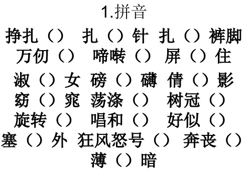 六年级语文省公开课获奖课件市赛课比赛一等奖课件