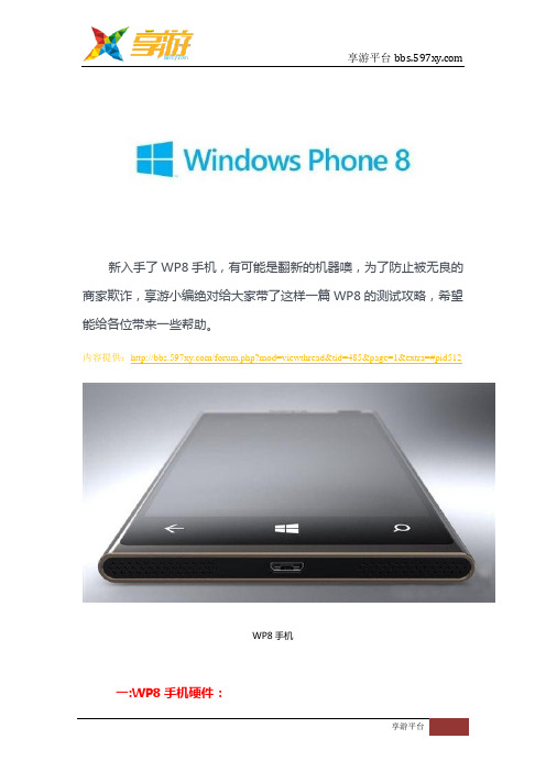 wp8手机测试详细全攻略