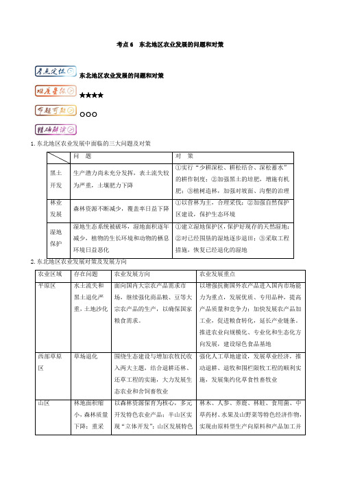 东北农业发展的问题和对策 Word版含解析