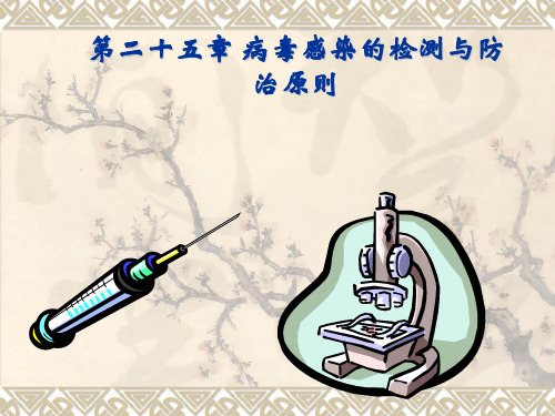 医学微生物学：第二十五章 病毒感染的检测与防治原则