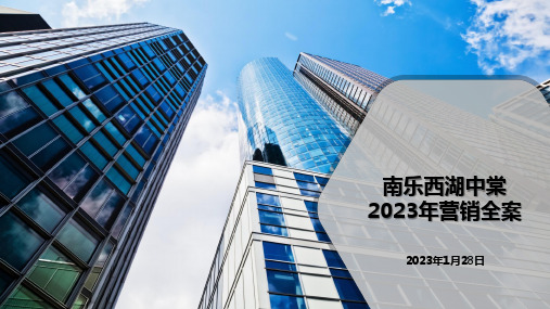 2023年西湖中棠度营销策略全案