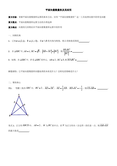 高中数学新苏教版精品教案《苏教版高中数学必修4 2.4.1 向量的数量积》65