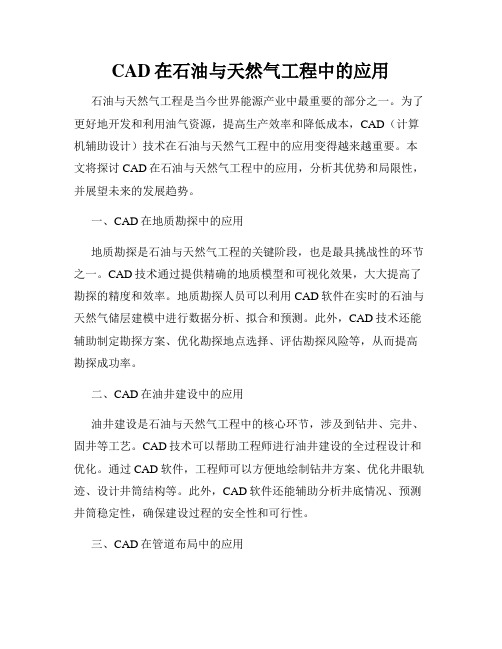 CAD在石油与天然气工程中的应用