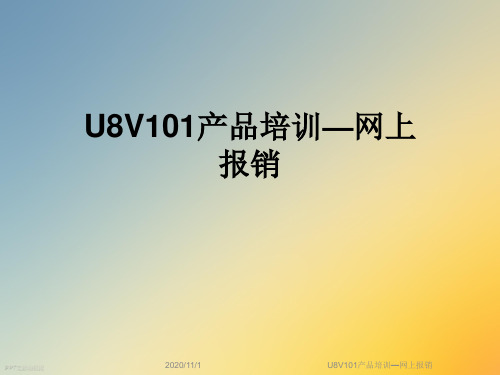 U8V101产品培训—网上报销