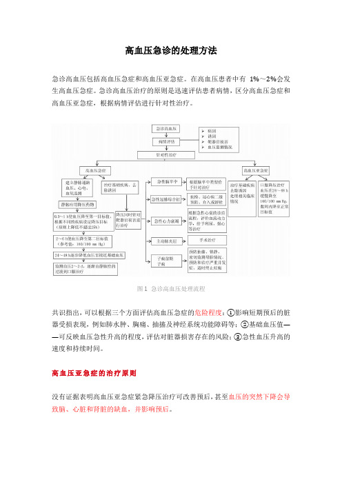 急诊高血压的处理