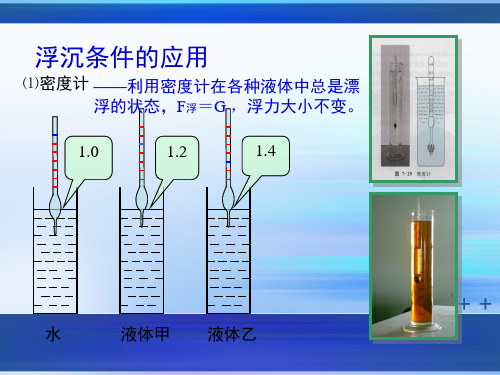 浮沉条件的应用