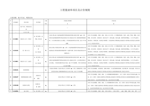 工程量清单项目及计价规则实例