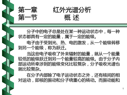 红外光谱分析教学PPT课件