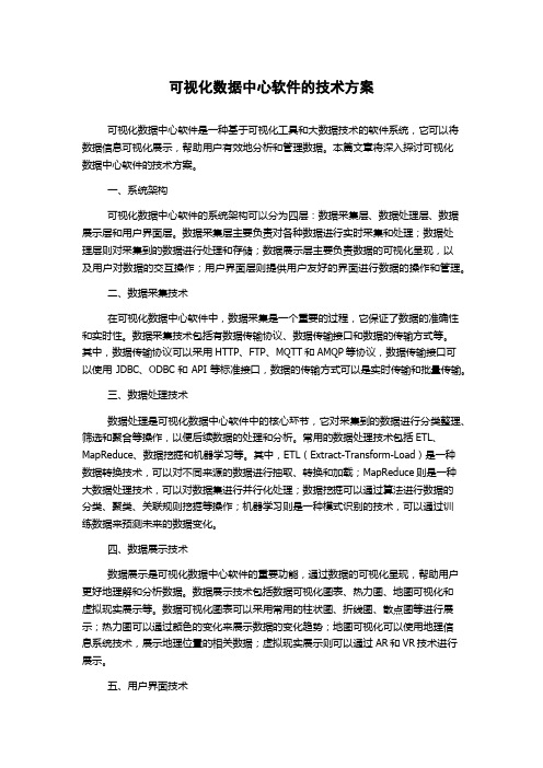 可视化数据中心软件的技术方案