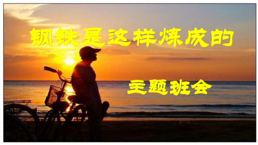 钢铁是这样炼成的 主题班会(21张ppt)