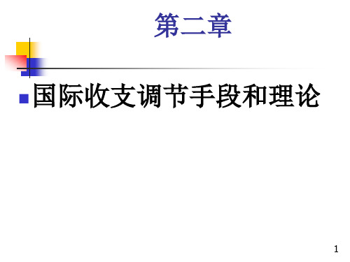 第二章国际收支调节手段和理论课件