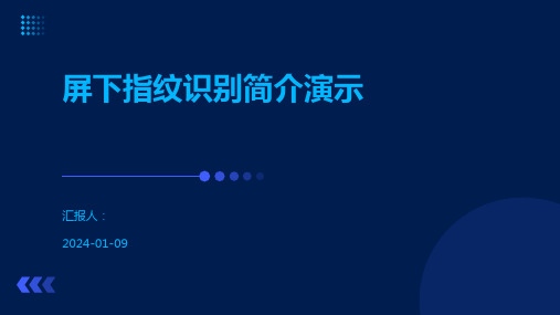 屏下指纹识别简介演示