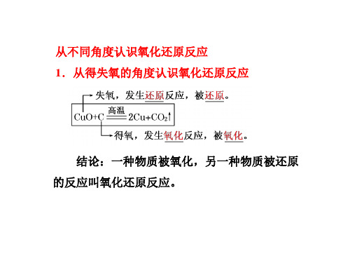 高一化学人教版必修一课件第二章第三节第一课时氧化还原反应