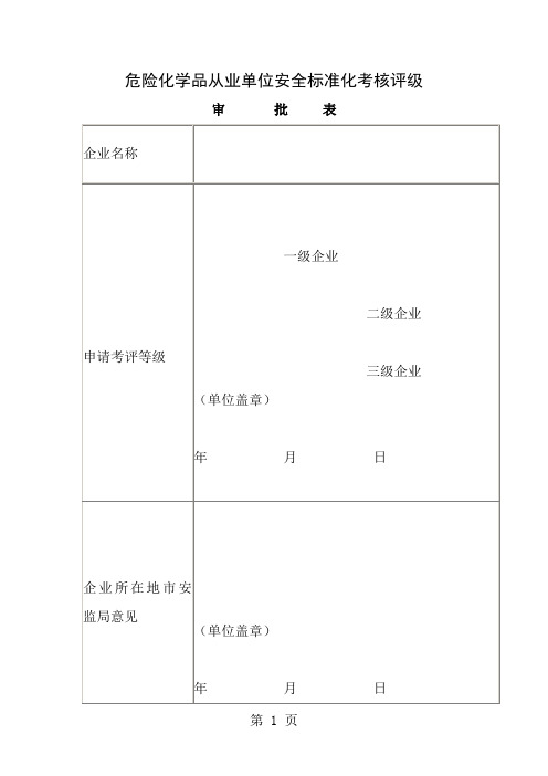 AQ30132008附表危险化学品从业单位安全标准化通用规范1