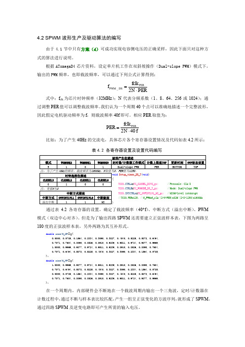 SPWM波形产生及代码编写