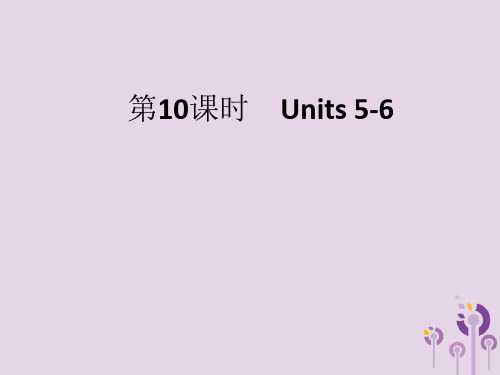 2019年中考英语总复习优化设计第一部分教材知识梳理第10课时Units5_6课件人教新目标版