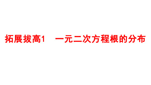 2025年高考数学一轮复习-拓展拔高1-一元二次方程根的分布【课件】