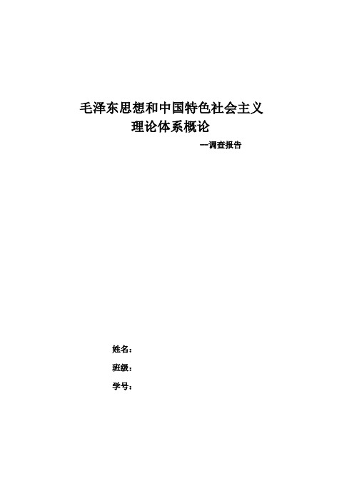 中国特色社会主义理论体系调查