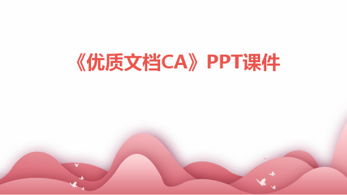 《文档ca》课件