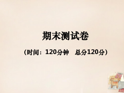 九年级语文下学期期末测试卷课件 (新版)新人教版