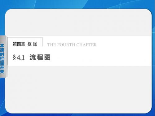 【学案导学】高二数学人教b版选修1-2课件4.1流程图