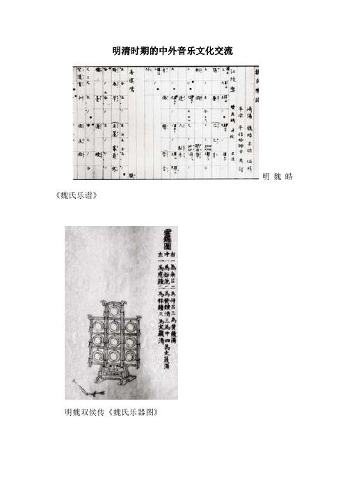 明清时期的中外音乐文化交流.doc