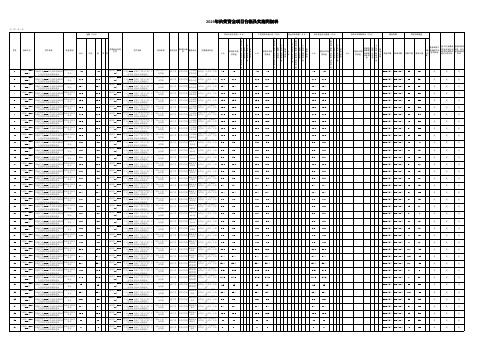 2019年扶贫资金项目台帐及实施明细表