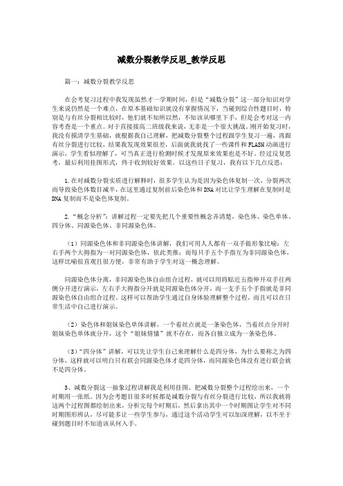 减数分裂教学反思_教学反思.doc