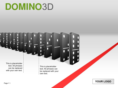 多米诺骨牌PPT素材PPT模板