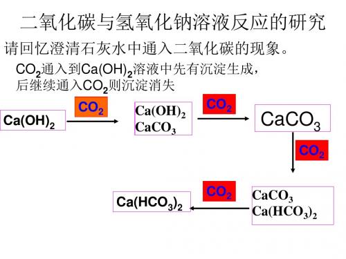 二氧化碳与氢氧化钠溶液反应的研究