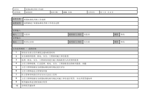 5质量标准化考核工作流程