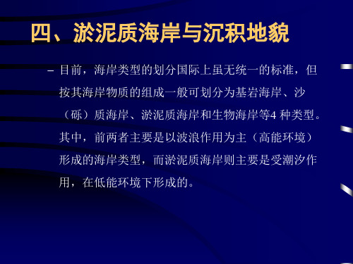 第七节海岸地貌3淤泥质海岸地貌