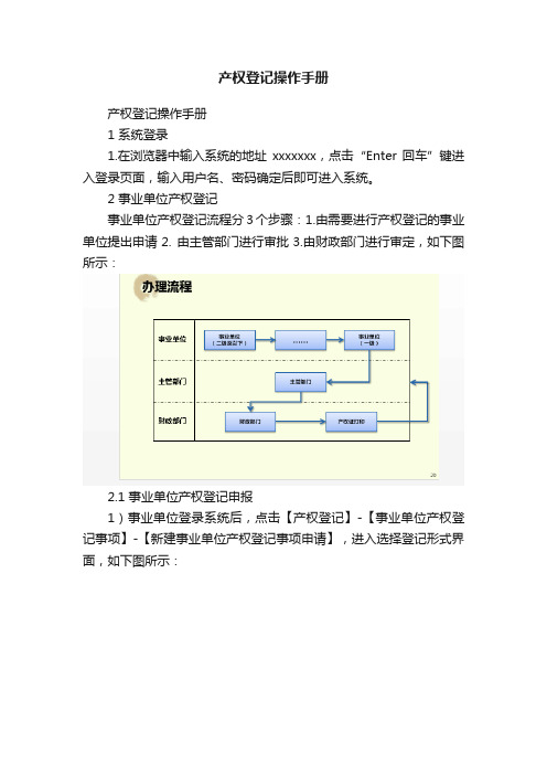 产权登记操作手册