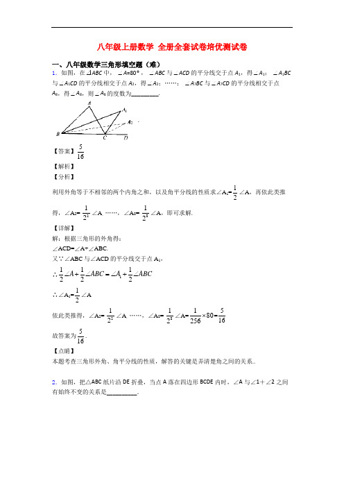 八年级上册数学 全册全套试卷培优测试卷