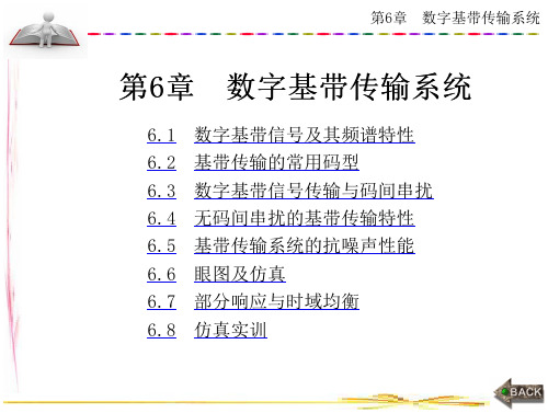 138_(精选)通信原理及System View仿真测试第6章 数字基带传输系统课件