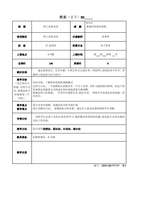 3-4-1搭建经营组织架构