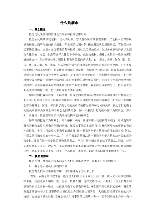 什么是概念